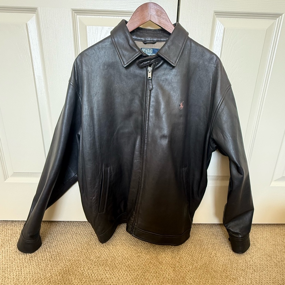 Ralph Lauren Men’s Brown Leather Jacket